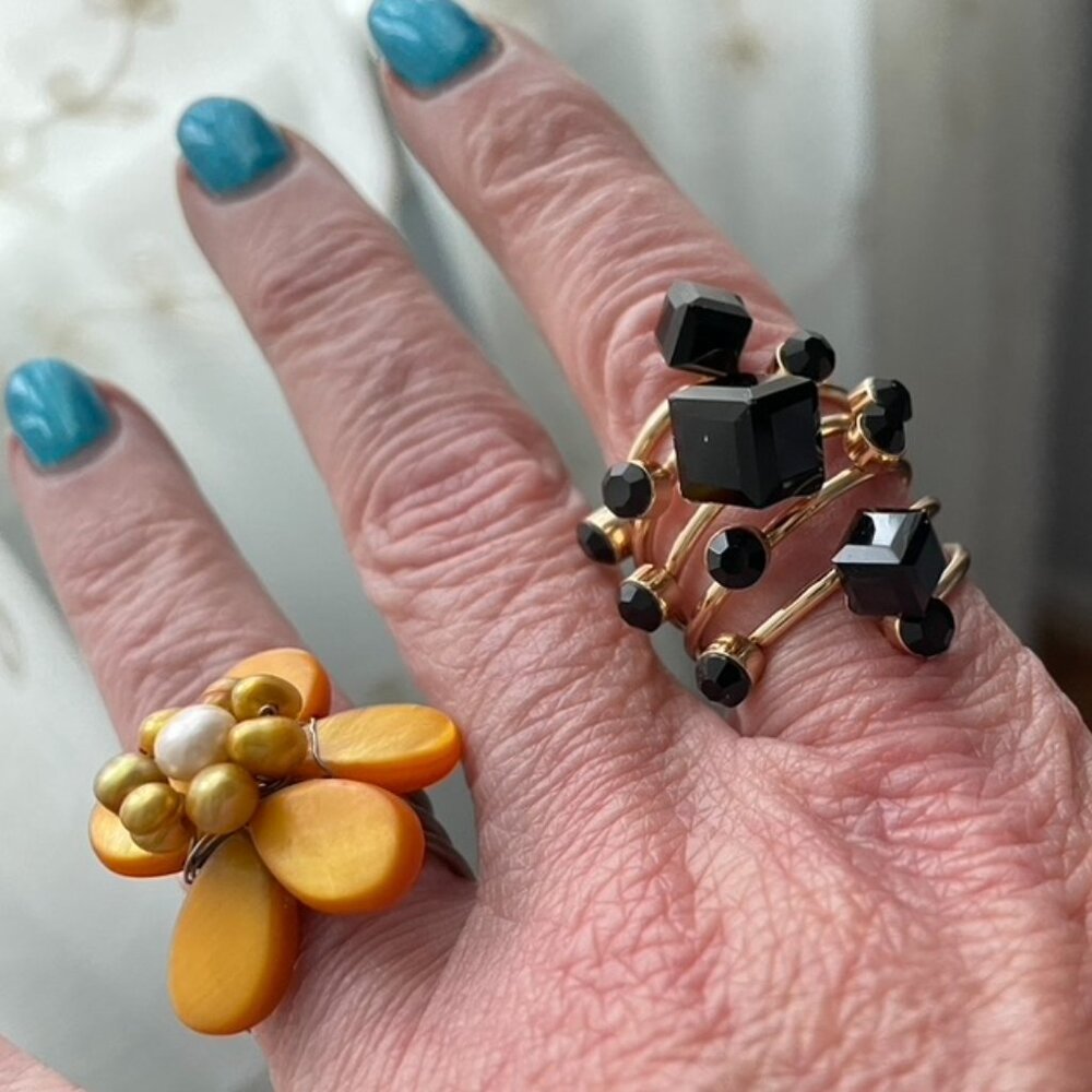 Two Whimsical Rings, Adjustable Size - image 3